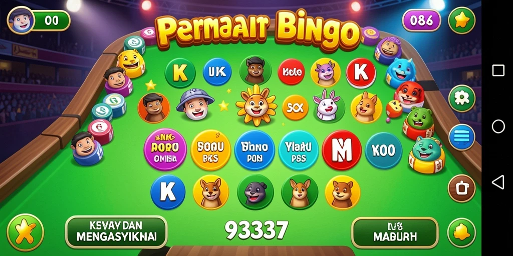 Tampilan gameplay seru di aplikasi Bingo 93337.