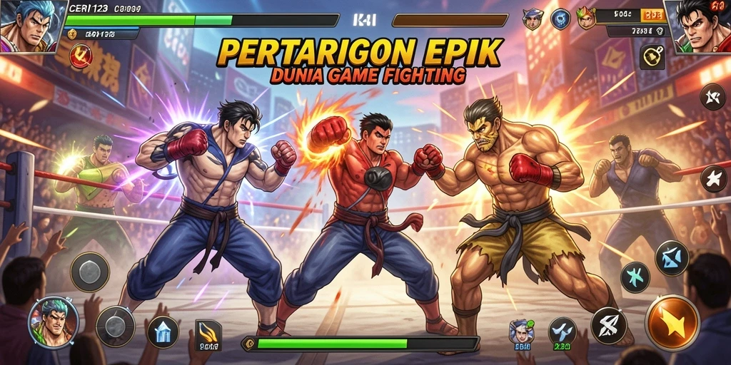 Tampilan pertarungan seru dalam CERI123 dengan aksi mendebarkan.