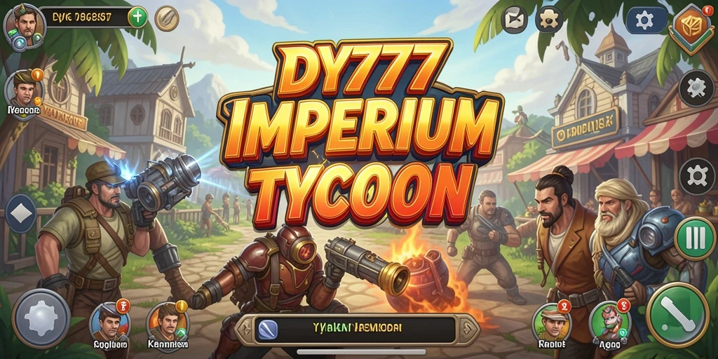 Screenshot gameplay DY777 yang menampilkan aktivitas membangun bisnis Tycoon.