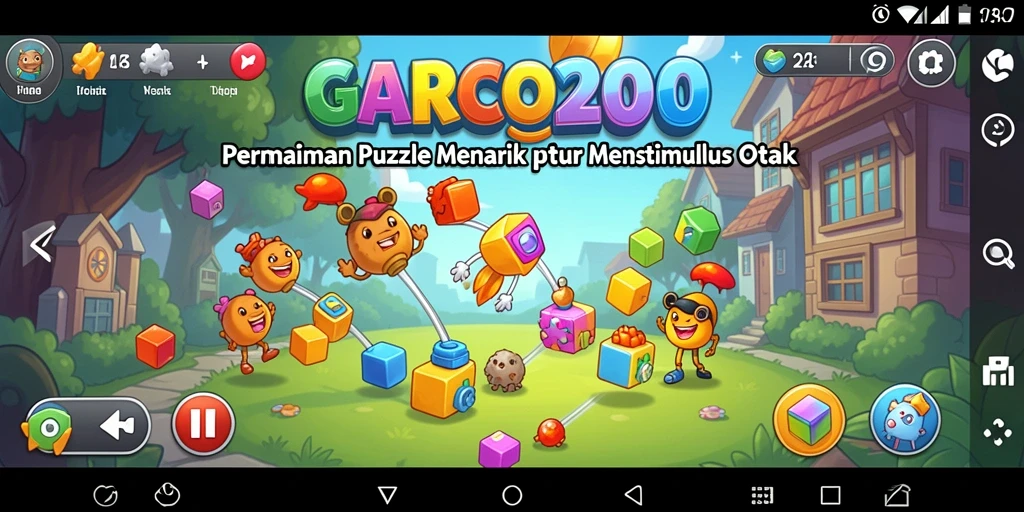 Tampilan gameplay GARCO200 dengan berbagai teka-teki menarik.