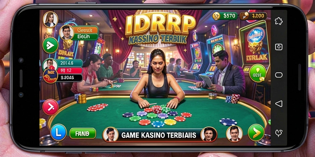 Tampilan antarmuka game Kasino yang menarik dan mengasyikkan.