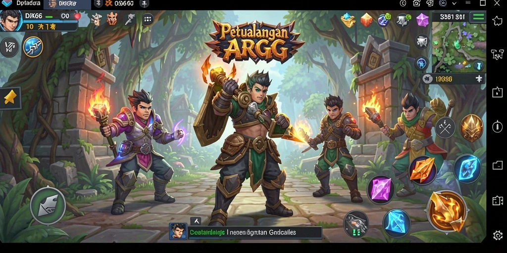 Gameplay mendebarkan dari IDX66 saat melakukan pertempuran ARPG.