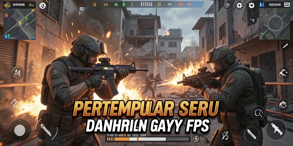 Tampilan gameplay menyerupai pertempuran seru di INTERWIN.