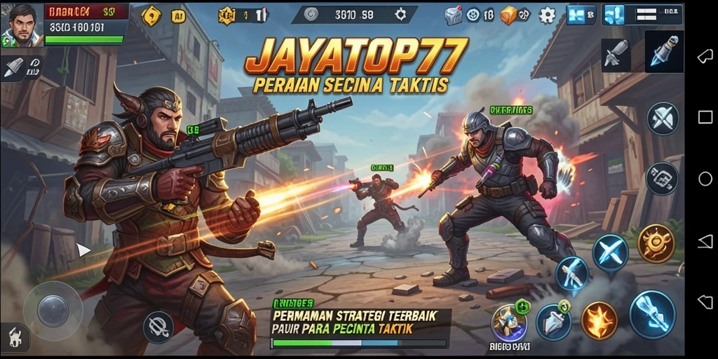 Tampilan gameplay JAYATOP77 yang mendebarkan dan strategis.