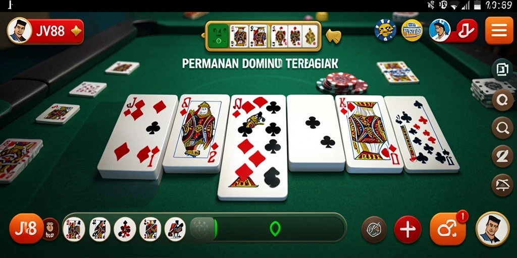 Screenshot menampilkan gameplay seru JV88 dengan antarmuka menarik.