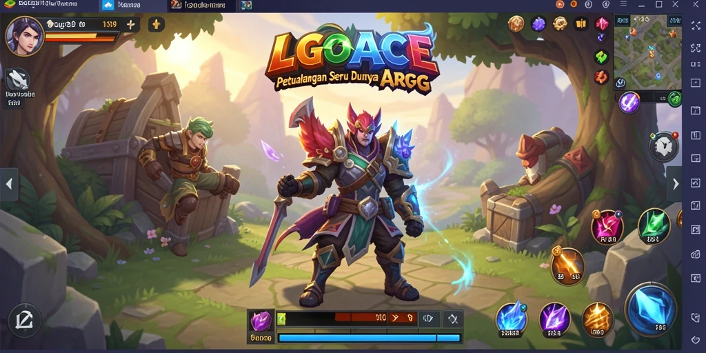 Tampilan gameplay seru dan aksi mendebarkan dalam LGOACE.