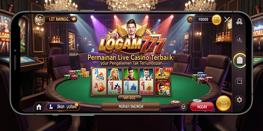 Tampilan gameplay Live Casino yang menarik dan interaktif.