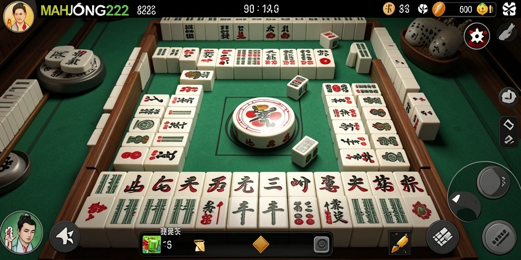 Tampilan menarik dalam permainan Mahjong di MAHJONG222.