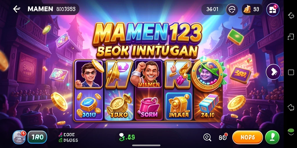 Tampilan gameplay MAMEN123 yang menarik dan seru.