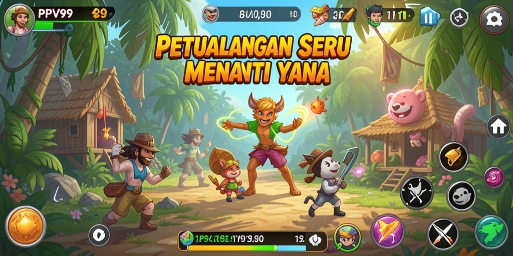 Tampilan gameplay PPV99 yang penuh aksi dan petualangan.