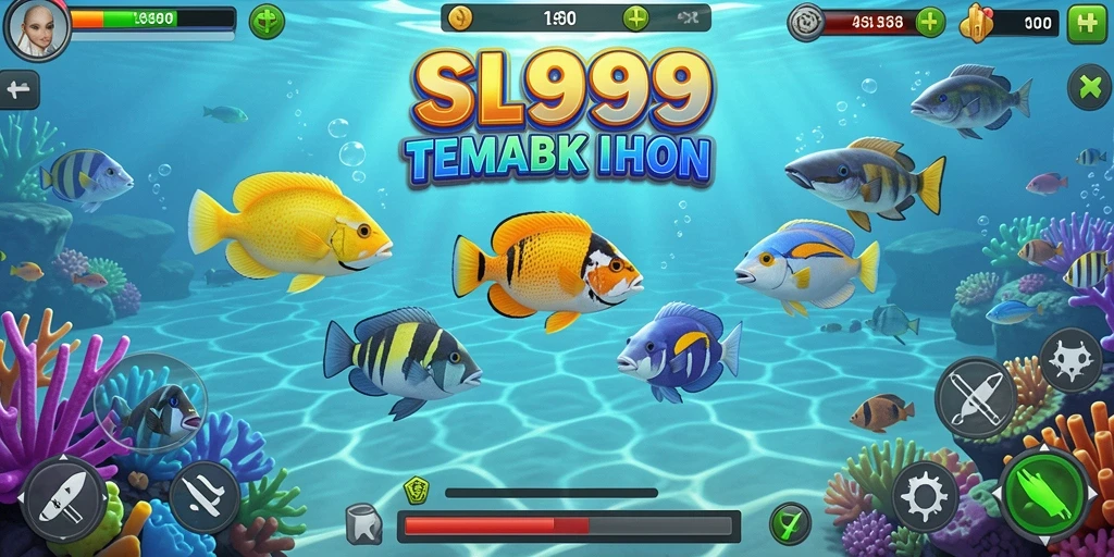 Tampilan menarik dari gameplay Tembak Ikan SL999.