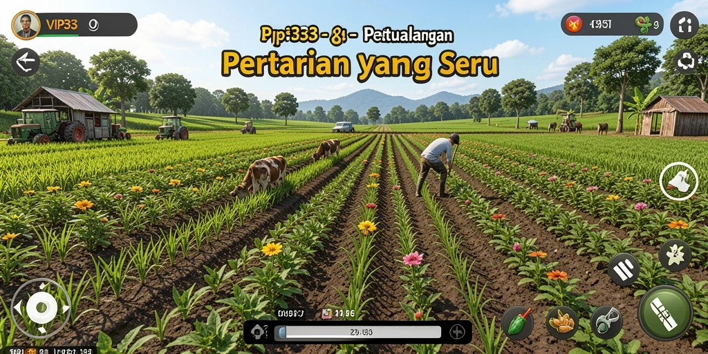 Screenshot VIP333 menampilkan aksi bertani yang menarik dan interaktif.